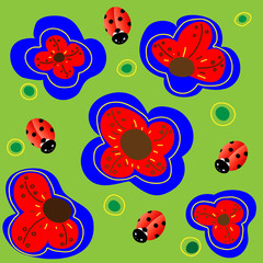 примитивный растительный узор