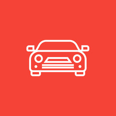 Car line icon.