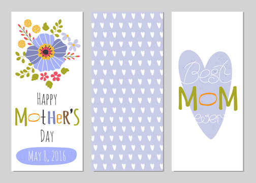 Mothers Day set of banners