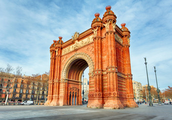 Barcelona, Arc de Triomph, Spain - obrazy, fototapety, plakaty