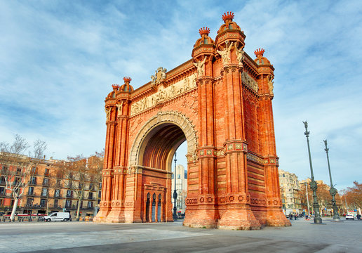 Barcelona, Arc de Triomph, Spain