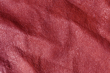 Absract red leaher texture.