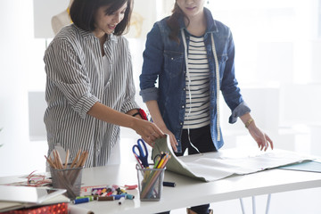 Two designers have been meeting in the studio