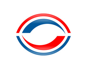 Modern Circular Initial S Balanced Emblem