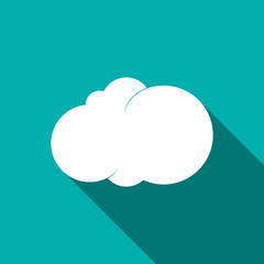 Cloud icon, flat style 