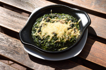 Spinach gratin