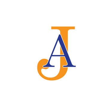 AJ logotype simple modern