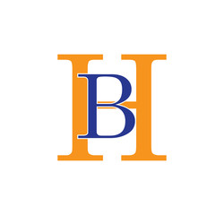BH logotype simple modern