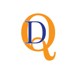 DQ logotype simple modern
