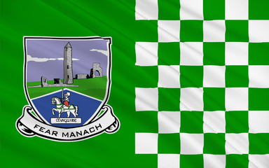 Flag of County Fermanagh in Northern Ireland