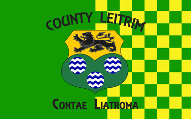 Flag of County Leitrim is a county in Ireland