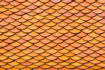 red old Clay tile roof texture abstract background