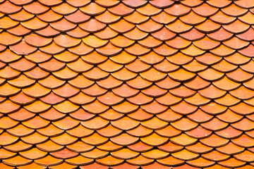 red old Clay tile roof texture abstract background