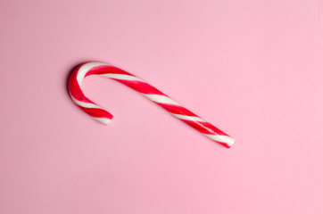 Mint hard candy cane striped in Christmas colours