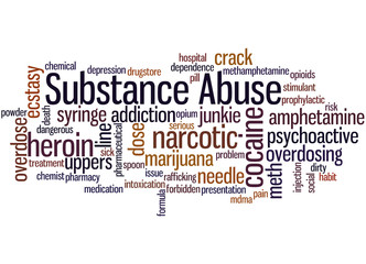 Substance Abuse, word cloud concept 8