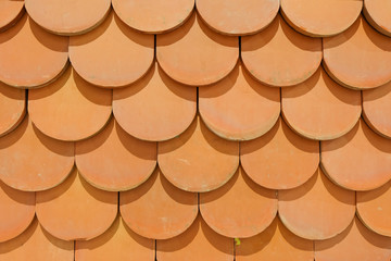 Roof tiles background texture of Thai temple