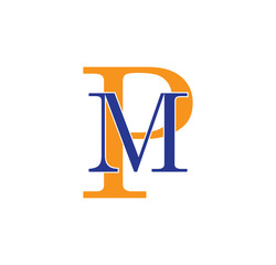 MP logotype simple modern