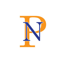 NP logotype simple modern