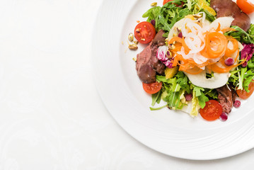 salad with meat