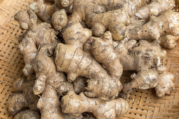 Ginger on weave bamboo