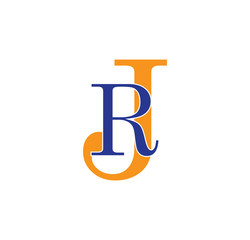 RJ logotype simple modern