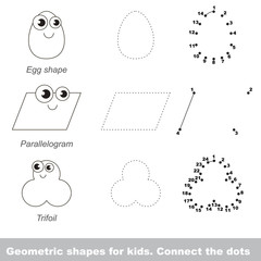 Simple geometric shapes for children.