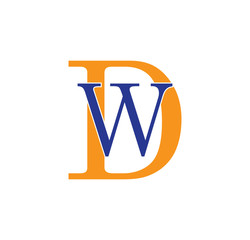 WD logotype simple modern