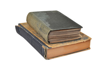 Antique book stack