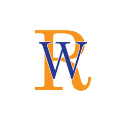 WR logotype simple modern
