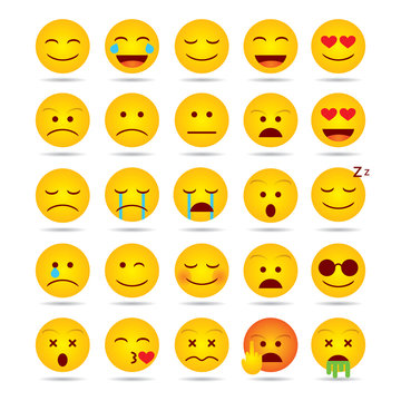 Set of Emoji vector template