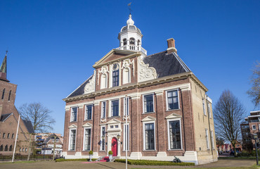 Fototapeta na wymiar Historical mansion Crackstate in the center of Heerenveen