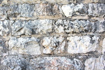 Texture of the stone wall