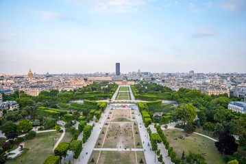 Paris skyline from Eiffel tower