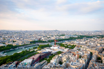 Obraz premium Paris skyline from above
