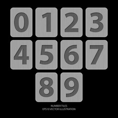 Vector number tiles