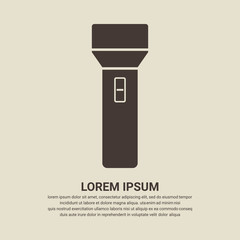 Flashlight icon - Vector