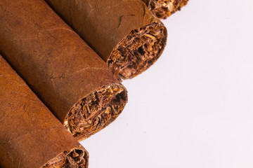 Detail of luxury Cuban cigars