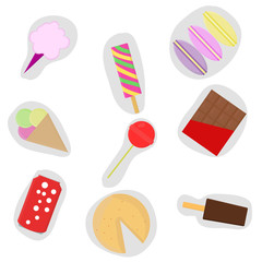 Stickers for children. Stickers. Images of sweetness.