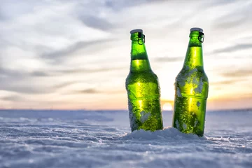 Foto auf Leinwand Flasche kaltes Bier © igorbukhlin