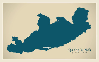 Modern Map - Qacha's Nek LS