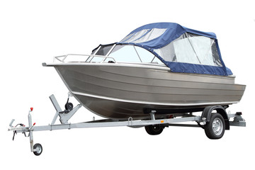 The boat with the tent.