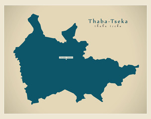 Modern Map - Thaba-Tseka LS