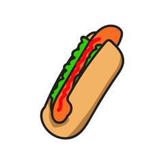 hotdogs,Hand drawn icons