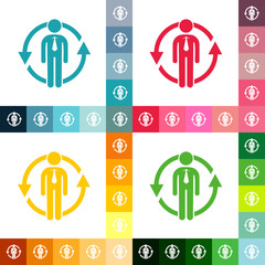 stick figure of human silhouette