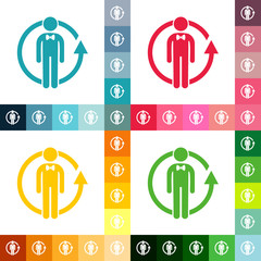 stick figure of human silhouette