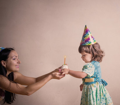 Mom Gives Daughter A Birthday Cake