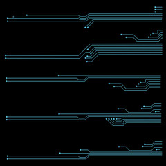 Abstract vector background with high tech circuit board Vector Illustration
