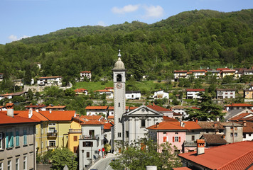 Panoramic view of Kanal. Slovenia