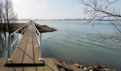 Small footbridge across the water