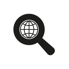 The SEO icon. WWW and browser, development symbol. UI. Web. Logo. Sign. Flat design. App.